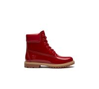 Timberland Womens 6 Inch Lace UP Waterproof Boot med red patent 8 Wide Fit
