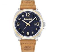 Timberland ACTWELL Uhr für Damen in der Farbe Beige mit Armband aus Leder, Wasserdichtigkeit: 5 bar, Gehäusedurchmesser: 44 mm, TDWLB0030201