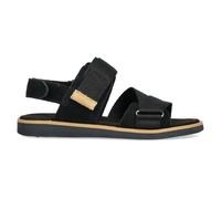 Sandale TIMBERLAND "ADLEY SHORE BACKSTRAP SANDAL", Gr. 39, schwarz (blk suede), Leder, Synthetik, Schuhe (20789540-39) blk suede