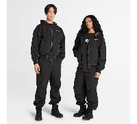 Timberland - All Gender Bomberjacke aus gewaschenem Duck-Canvas mit Kapuze in Schwarz, Schwarz, Größe: XL