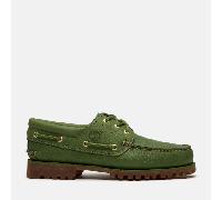 Timberland - All Gender Handgenähter Timberland Authentic 3-Eye Lug Bootsschuh in Grün, Grün, Größe: 45