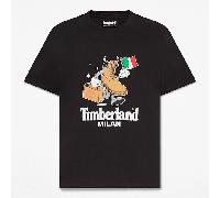Timberland - All Gender Milan Kurzarm-T-Shirt in Schwarz, Schwarz, Größe: XXL