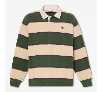 Timberland - All Gender Rugby-Polohemd Dunkelgrün/Beige, Grün, Größe: M