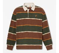 Timberland - All Gender Rugby-Polohemd Dunkelgrün/Dunkelbraun, Braun, Größe: S