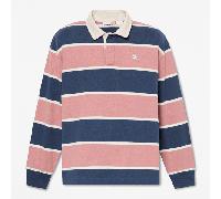 Timberland - All Gender Rugby-Polohemd Rosa/Dunkelblau, Blau, Größe: XL