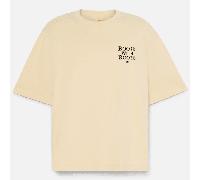 Timberland - All Gender „Timbs On My Feet" T-Shirt in Beige, Beige, Größe: XS