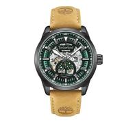 Timberland - Armbanduhr Automatic Henniker Automatic - Automatic Uhrwerk - Gehäusebreite: 44 mm - Edelstahl - Green - Camel - 5 ATM
