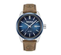 Timberland - Armbanduhr Date Henniker II - Quartz Uhrwerk - Gehäusebreite: 44 mm - Edelstahl - Blue - Brown - 5 ATM