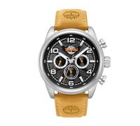 Timberland - Armbanduhr Henniker II - Quartz Uhrwerk - Gehäusebreite: 46 mm - Edelstahl - Black - Camel - 5 ATM