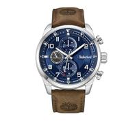 Timberland - Armbanduhr Henniker II - Quartz Uhrwerk - Gehäusebreite: 46 mm - Edelstahl - Blue - Brown - 5 ATM
