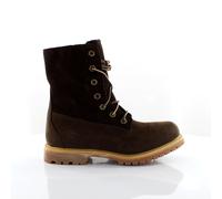 Timberland Authentics Teddy Fleece Brown Leder Schnüre -up -Frauenstiefel 8314a EU 36,5 / UK 3,5