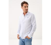Timberland - Bekleidung Mill Brook Linen Striped Shirt (Regular) - Blau - Größe M