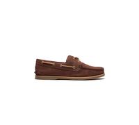 Bootsschuh TIMBERLAND "CLASSIC BOAT - BOAT SHOE", Herren, Gr. 46, braun (dk brn suede), Leder, Schuhe Bootsschuh, Classic Bootsschuh aus Timberland Premium Leder (14744360-46) dk brn suede