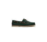 Bootsschuh TIMBERLAND "CLASSIC BOAT BOAT SHOE", Herren, Gr. 43, grün (md grn f grain), Leder, Schuhe Bootsschuh, Classic Bootsschuh aus Timberland Premium Leder (41283814-43) md grn f grain