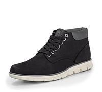 Sneaker TIMBERLAND "BRADSTREET - MID LACE UP SNEAKER", Herren, Gr. 45, schwarz (schwarz, nubuck), Leder, Schuhe Sneaker, Winterstiefel, Schnürstiefel, Winterschuhe (135057-45) schwarz, nubuck