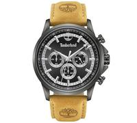 Timberland Campton 44mm Herren-Multifunktionsuhr Grünes Zifferblatt & Braunes Lederarmband