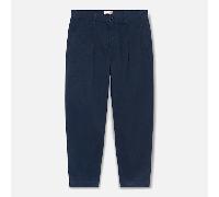 Timberland Claremont Washed Peached Twill Pleated Hosen 31 Dark Sapphire