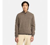 Timberland - Cohas Brook Pullover aus Merinowolle mit 1/4-Reißverschluss für Herren in Braun, Herren, Braun, Größe: XXL