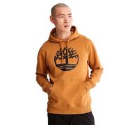 Kapuzensweatshirt TIMBERLAND "Core Tree Logo Pull Over Hoodie" Gr. L, braun (wheat boot, black) Herren Sweatshirts (73394103-L)