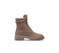 Winterstiefel TIMBERLAND "CORTINA VALLEY MID LACE UP WATERPROOF BOOT", Damen, Gr. 39,5, beige, Leder, Schuhe Winterstiefel, Winterschuhe, Winterboots, Schnürboots, Schnürstiefel, wasserdicht (66818017