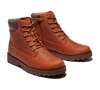 Schnürboots TIMBERLAND "COURMA KID - MID LACE BOOT", Mädchen, Gr. 39, Synthetik, braun, Leder, Schuhe Schnürboots, Winterstiefel, Schnürstiefel, Winterschuhe (86274124-39) braun