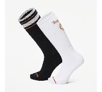 Timberland - Crew-Socke mit Retro-Logo im 2er-Pack in Dunkelblau, Blau, Größe: M