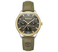 Timberland Damen Armbanduhr Ladies Henniker 4 in der Farbe Grün mit Lederarmband, Gehäusedurchmesser: 34 mm, TDWLF2231901