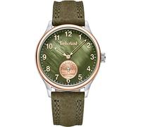 Timberland Damen Armbanduhr Ladies Henniker 5 in der Farbe Grün mit Lederarmband, Gehäusedurchmesser: 34 mm, TDWLA2231703