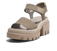 Sandale TIMBERLAND "Everleigh 2 STRAP SANDAL" Gr. 40 (9), grau (lt tpe nubuc) Schuhe mit Klettverschluss (50008030-40)