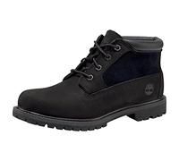 Timberland Damen Nellie Chukka Leather SDE Stiefeletten, schwarzes Nubukleder, 42 EU