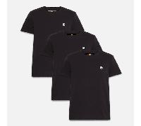 T-Shirt TIMBERLAND "DUNSTAN RIVER 3xPack Tee", Herren, Gr. XL, schwarz, Obermaterial: 100% Baumwolle, Shirts T-Shirt, 3er-Pack, Kurzarm-Design, Casual-Stil, aus Baumwolle (65271818-XL) schwarz