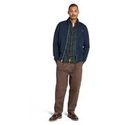 Timberland Mens Brushed Back Full Zip Funnel Neck dark sapphire M