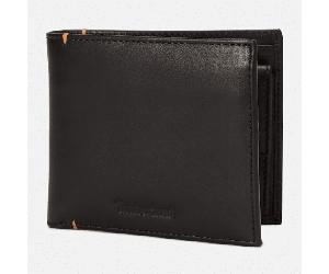 Timberland - Faltbare Riverton Münzbrieftasche aus Leder für Herren in Schwarz, Herren, Schwarz