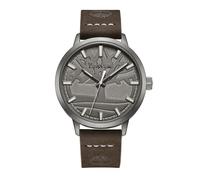 Timberland Goffstown Analog Dunkelbraunes Lederband 3ATM Uhren Herren, dunkelbraun, Unkonventionell