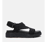 Timberland Womens Backstrap Sandal blk knit 5.5 Wide Fit