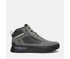 Timberland - Halbhoher Field Trekker Sneaker für Herren in Grau/Dunkelblau, Herren, Blau, Größe: 41