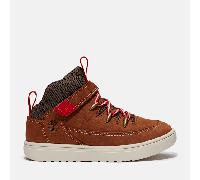 Timberland - Halbhoher Lisbon Street Sneaker mit Klettverschluss für Jugendliche in Braun/Dunkelbraun, Braun, Größe: 31