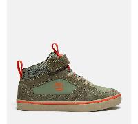 Timberland - Halbhoher Stone Jump Sneaker mit Klettverschluss für Kinder in Hellgrün/Dunkelgrün, Grün, Größe: 38