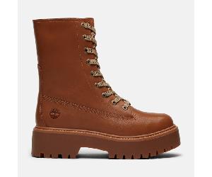 Timberland - Halbhoher Stone Street Boot mit Plateausohle für Damen in Braun, Damen, Braun, Größe: 38.5