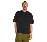 Timberland Hampthon Tonal Stack Logo Tee Black Größe: S | Basic T-Shirts Outlet | Herren | Schwarz