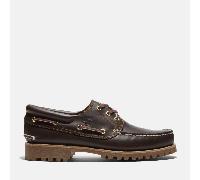 Timberland - Handgenähte Timberland Authentic 3-Ösen-Bootsschuhe für Herren in Braun, Herren, Braun, Größe: 43