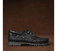 Timberland - Handgenähter Timberland Authentic 3-Eye Lug Bootsschuh für Herren in Schwarz, Herren, Schwarz, Größe: 44