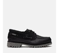 Timberland - Handgenähter Timberland Authentic 3-Eye Lug Bootsschuh für Herren in Schwarz, Herren, Schwarz, Größe: 45