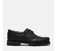 Timberland - Handgenähter Timberland Authentic 3-Ösen-Bootsschuh für Herren in Schwarz, Herren, Schwarz, Größe: 47.5