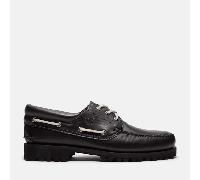 Timberland - Handgenähter Timberland Road Trip 3-Eye Lug Bootsschuh für Herren in Schwarz/Braun, Herren, Schwarz, Größe: 41.5