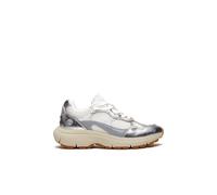 Timberland Hazel Lane Low Lace Up Sneaker Natural Mesh Silver Größe: 39 | Trainers Outlet | Damen | Grau