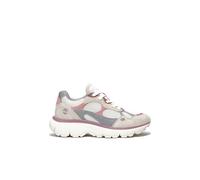 Timberland Womens Low Lace UP Sneaker natural mesh w md pink 6 Wide Fit
