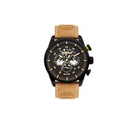 Timberland Henniker III Herren Armbanduhr Leder Braun 46 mm, Multifunktionsuhr, Wasserdichtigkeit: 5 Bar, TDWGF2100602