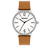 Timberland Herren Analog Quarz Uhr mit Leder Armband TBL15636JYS.01, White