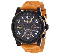 Timberland Herren Analog Quarz Uhr mit Leder Armband TDWGF2230403, Schwarz